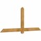 Ekena Millwork Eugene Rough Sawn Timber Gable Bracket, Western Red Cedar, 72"W x 30"H x 2"D x 4"F, 10/12 Pitch GBW072X30X0204EUG00RWR - alternate 3